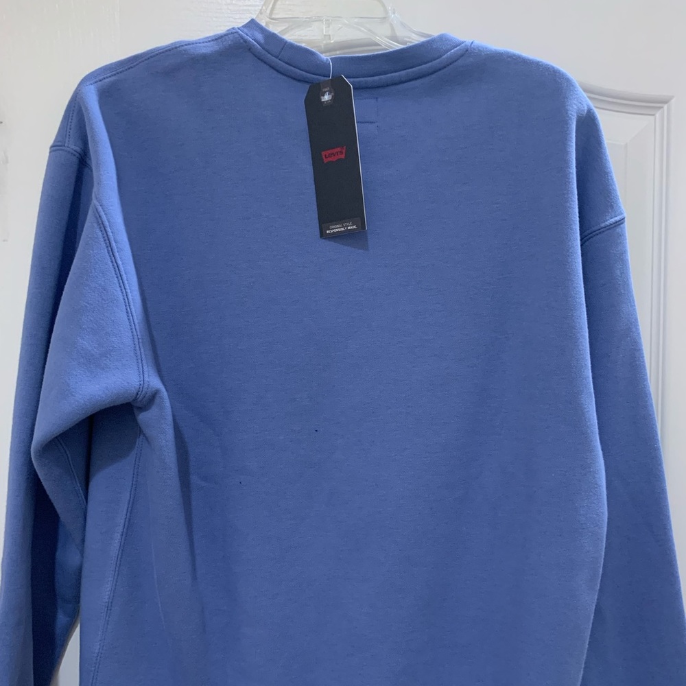 Levi's Relaxed Fit Blue Crewneck size S - Picture 2 of 5